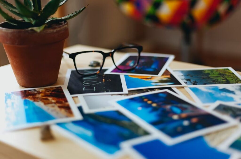 album photos avec des lunettes